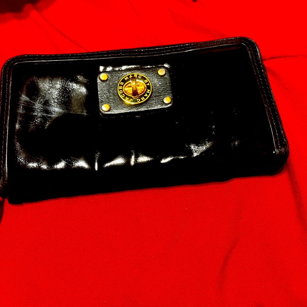 Black Marc Jacob leather wallet, never used